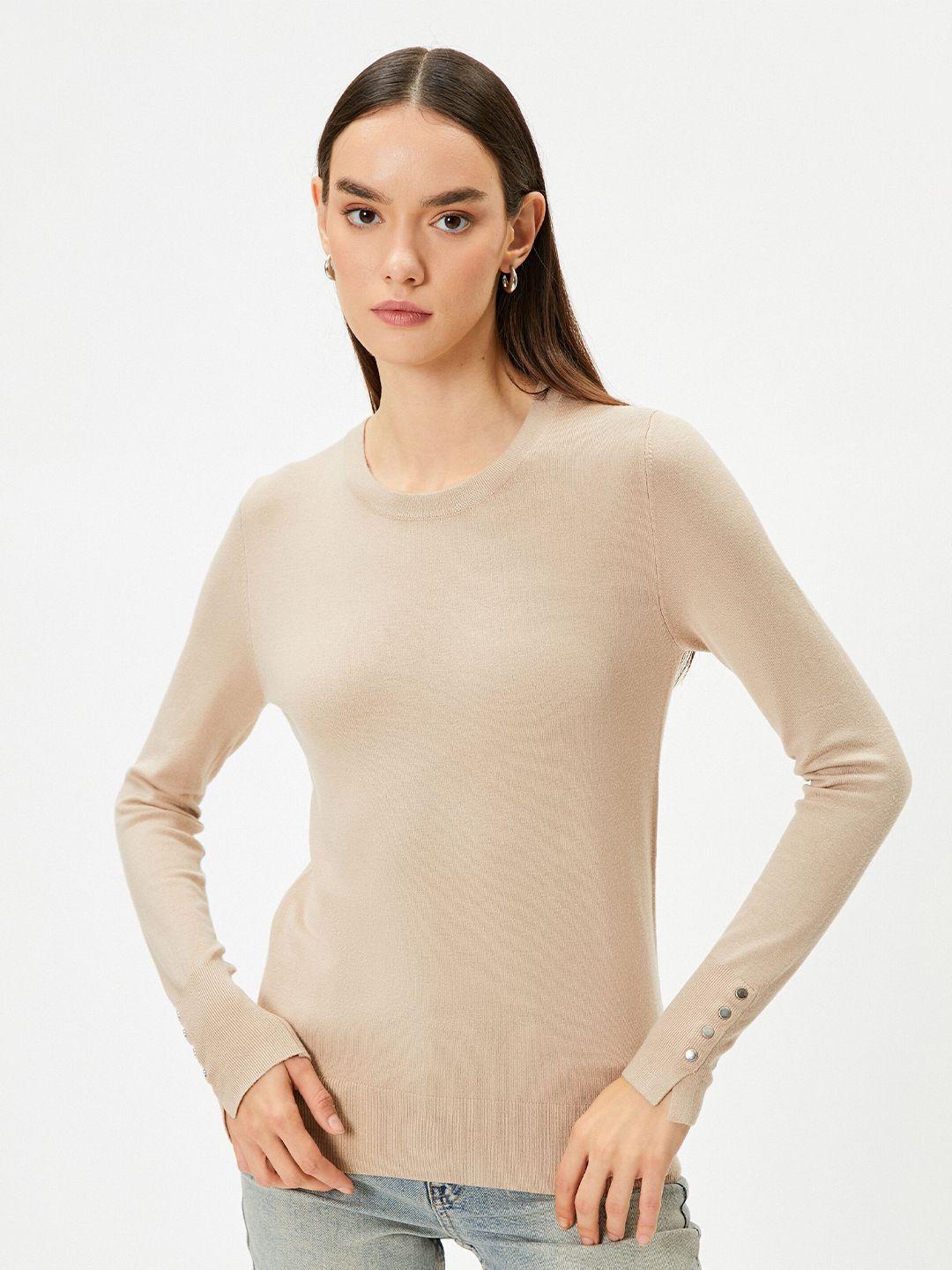 koton ribbed round neck neck