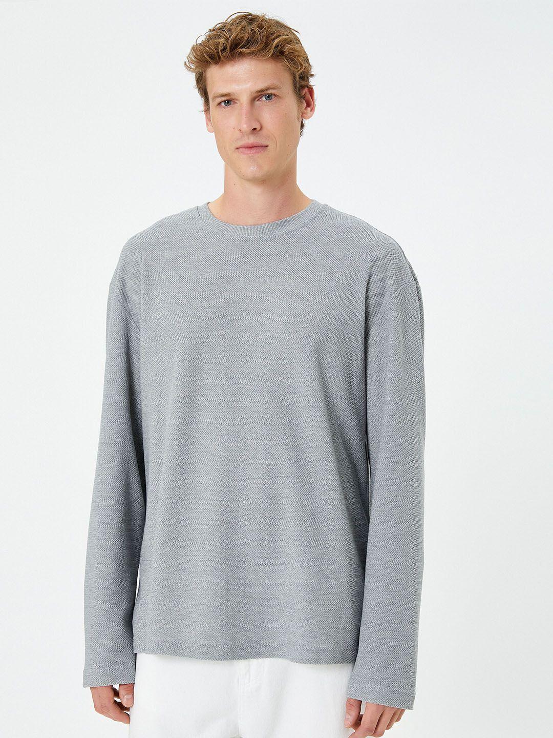 koton ribbed round neck pullover