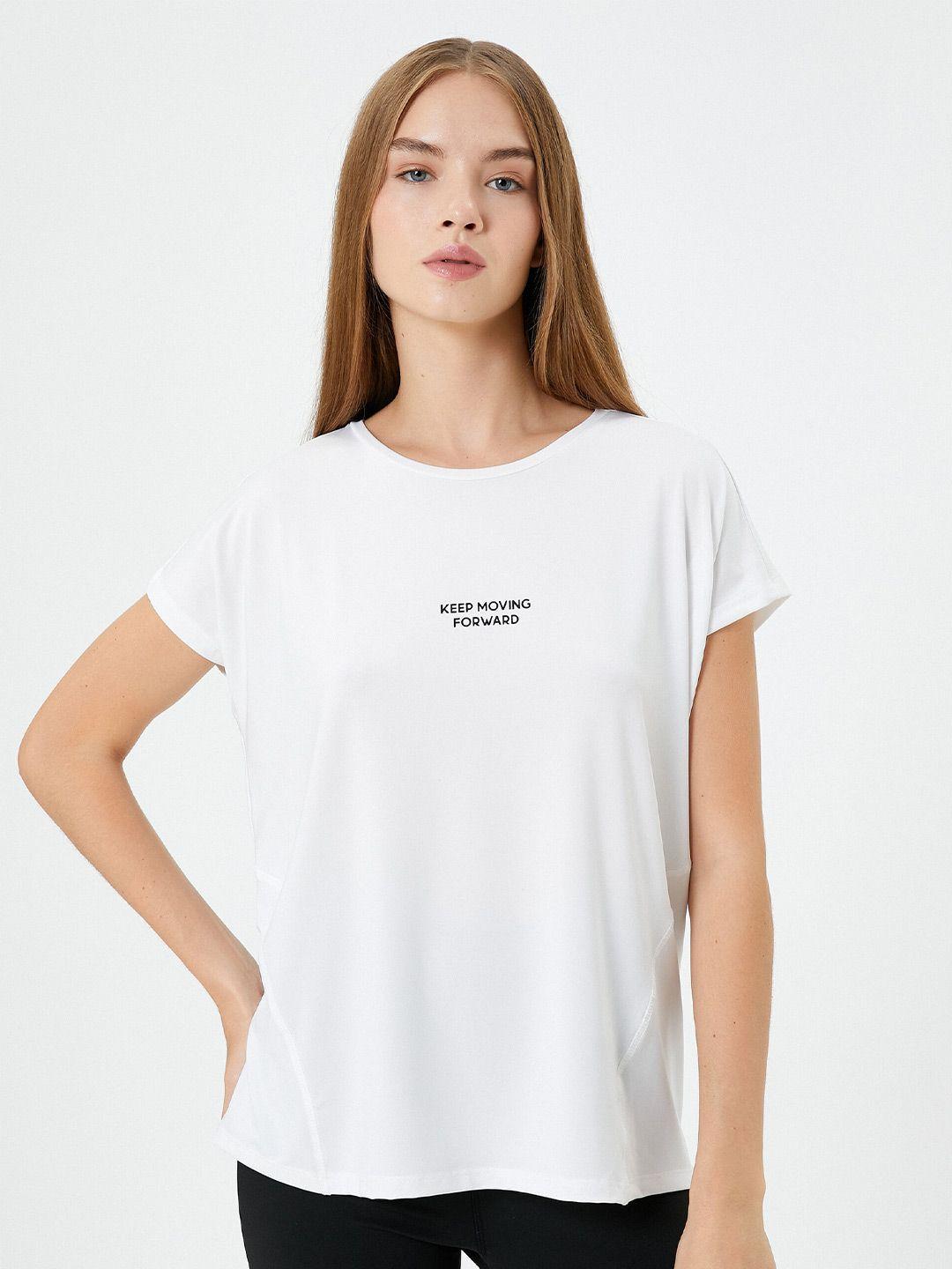 koton round neck extended sleeves t-shirt