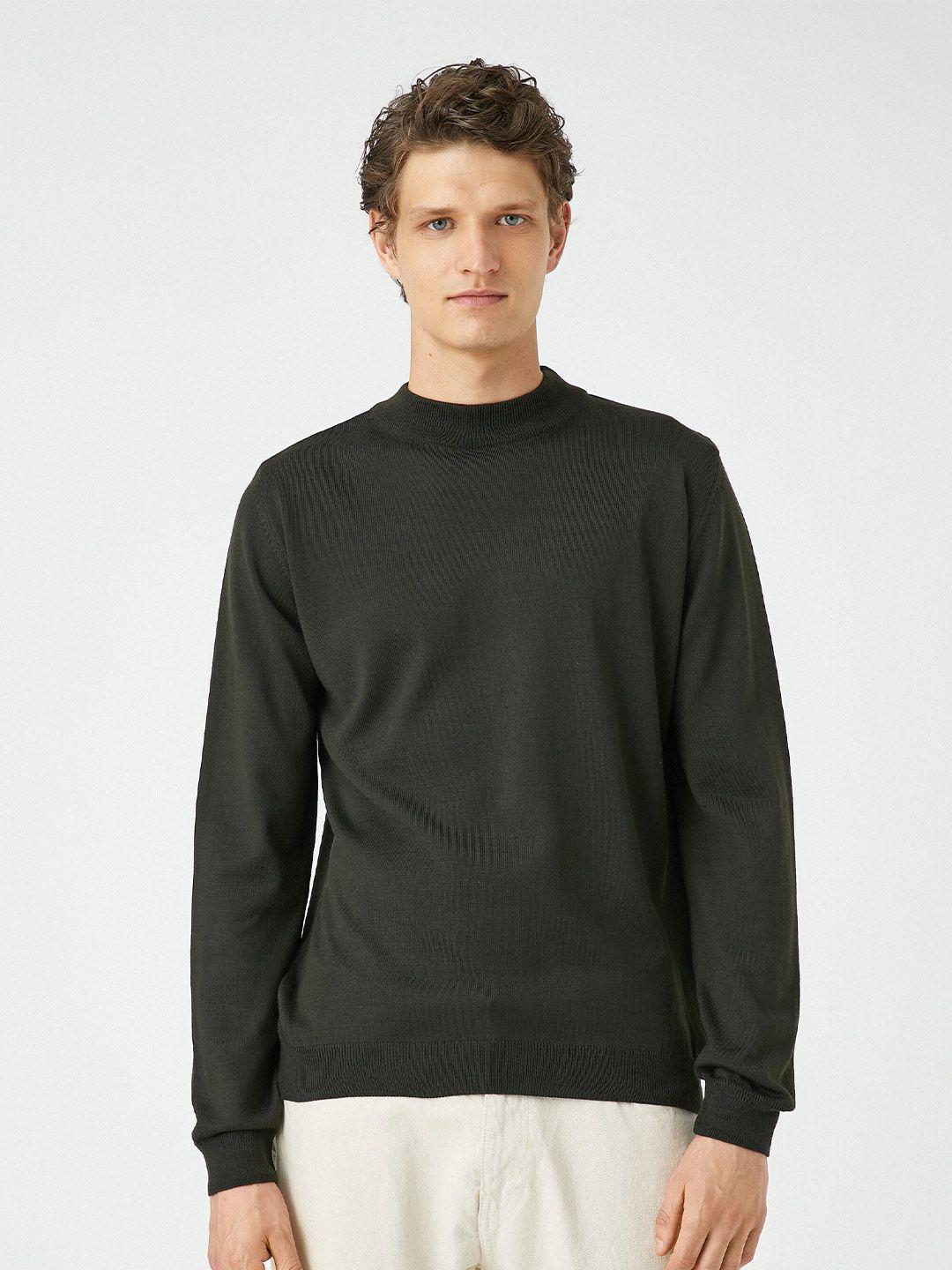 koton round neck long sleeves acrylic wool pullover sweaters