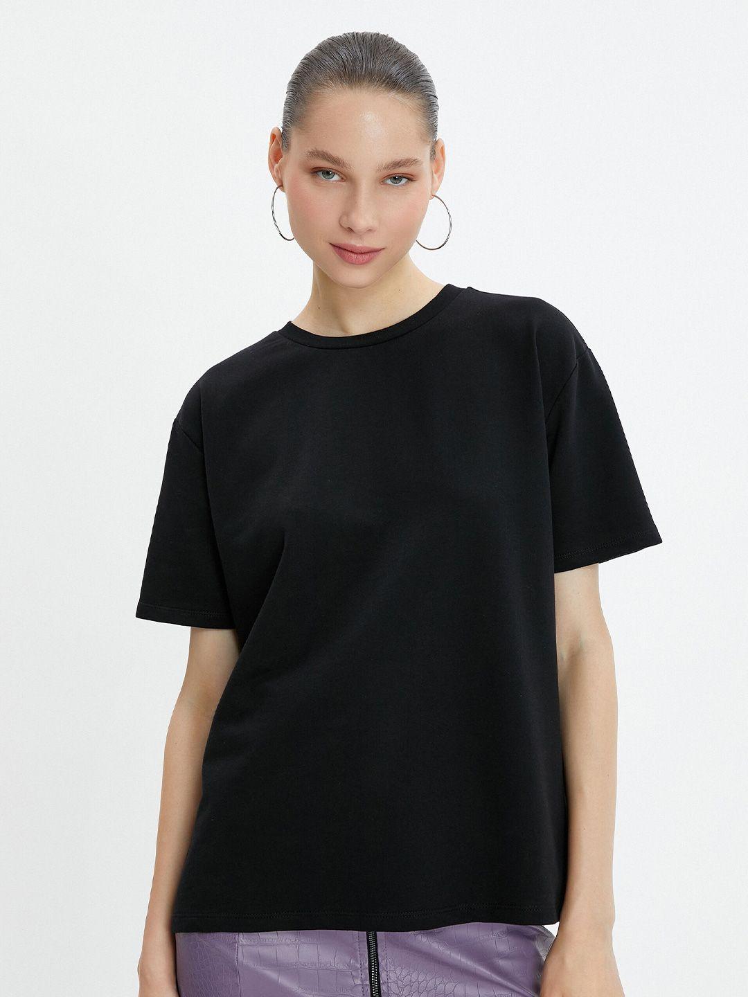 koton round neck pure cotton t-shirt