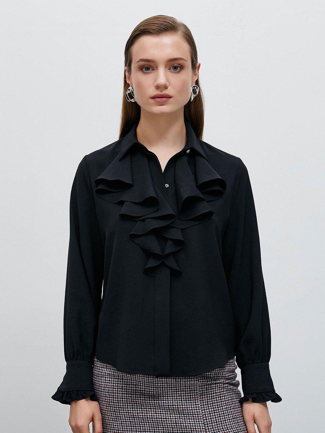 koton ruffled casual shirt