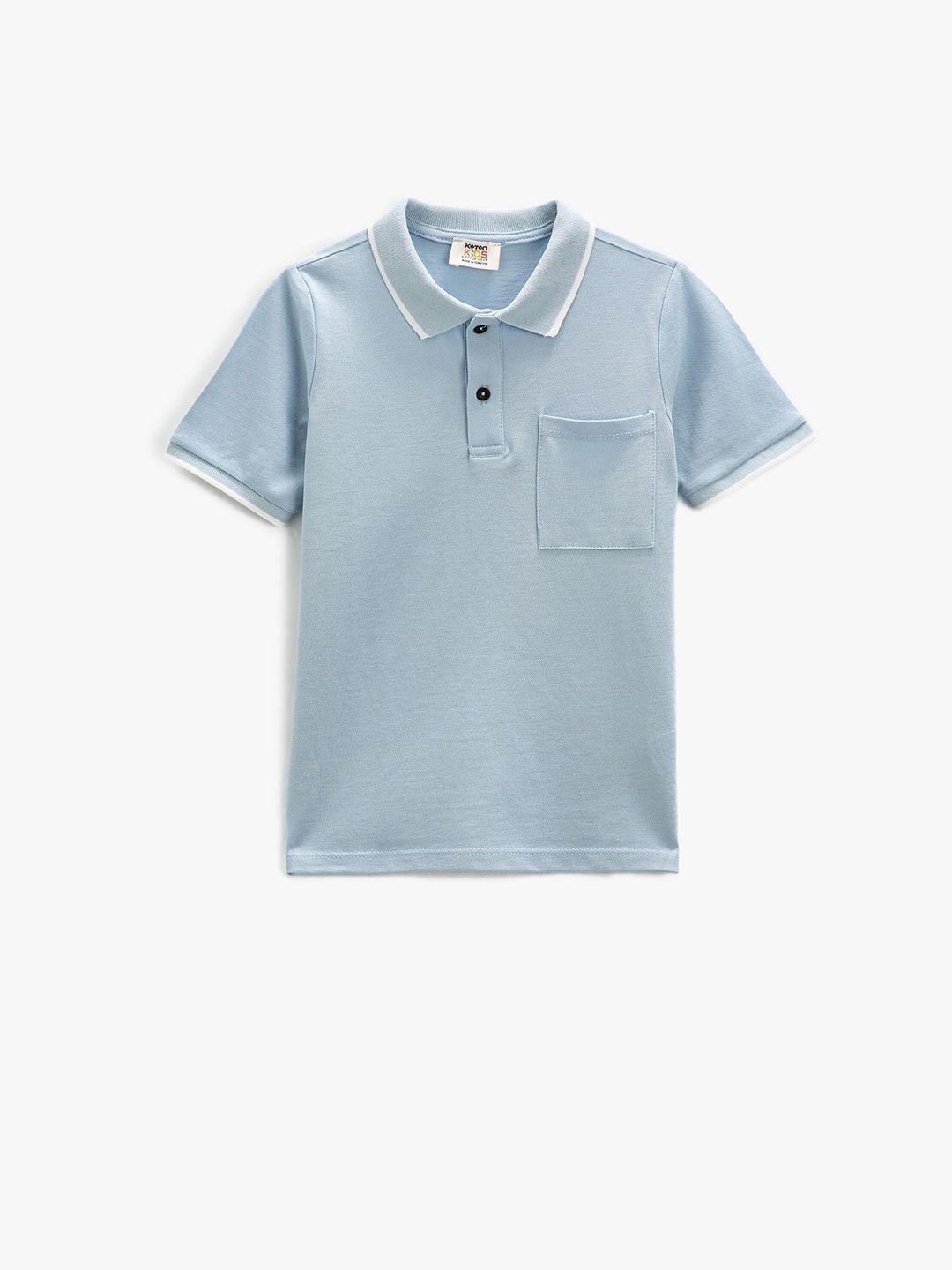 koton short sleeve pure cotton polo t-shirt