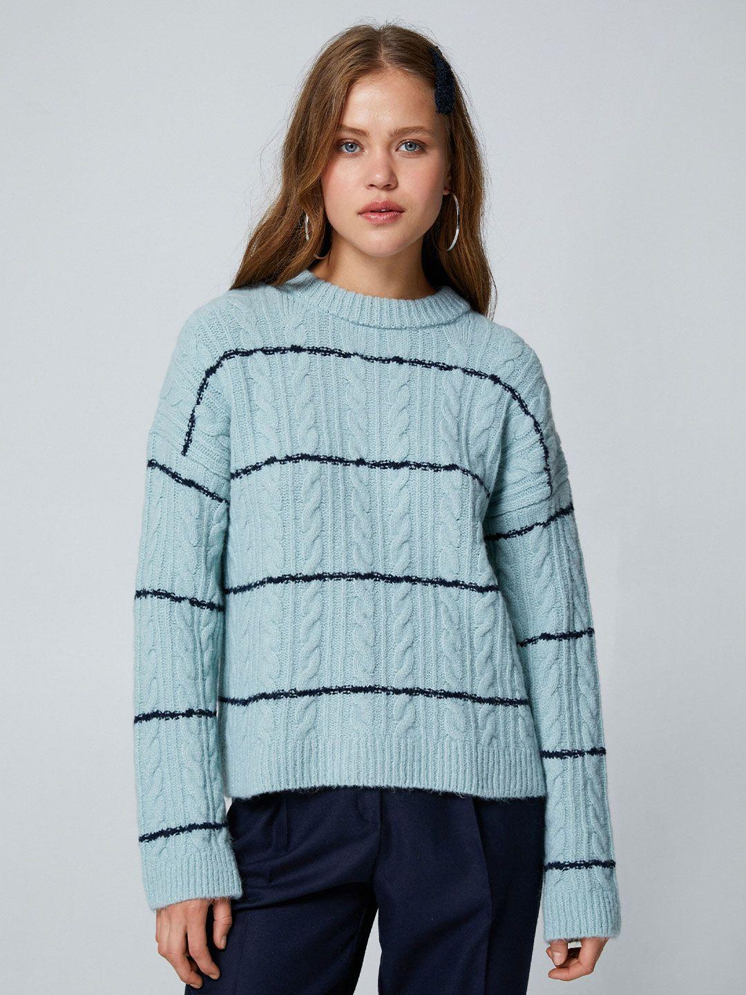 koton striped pullover sweater