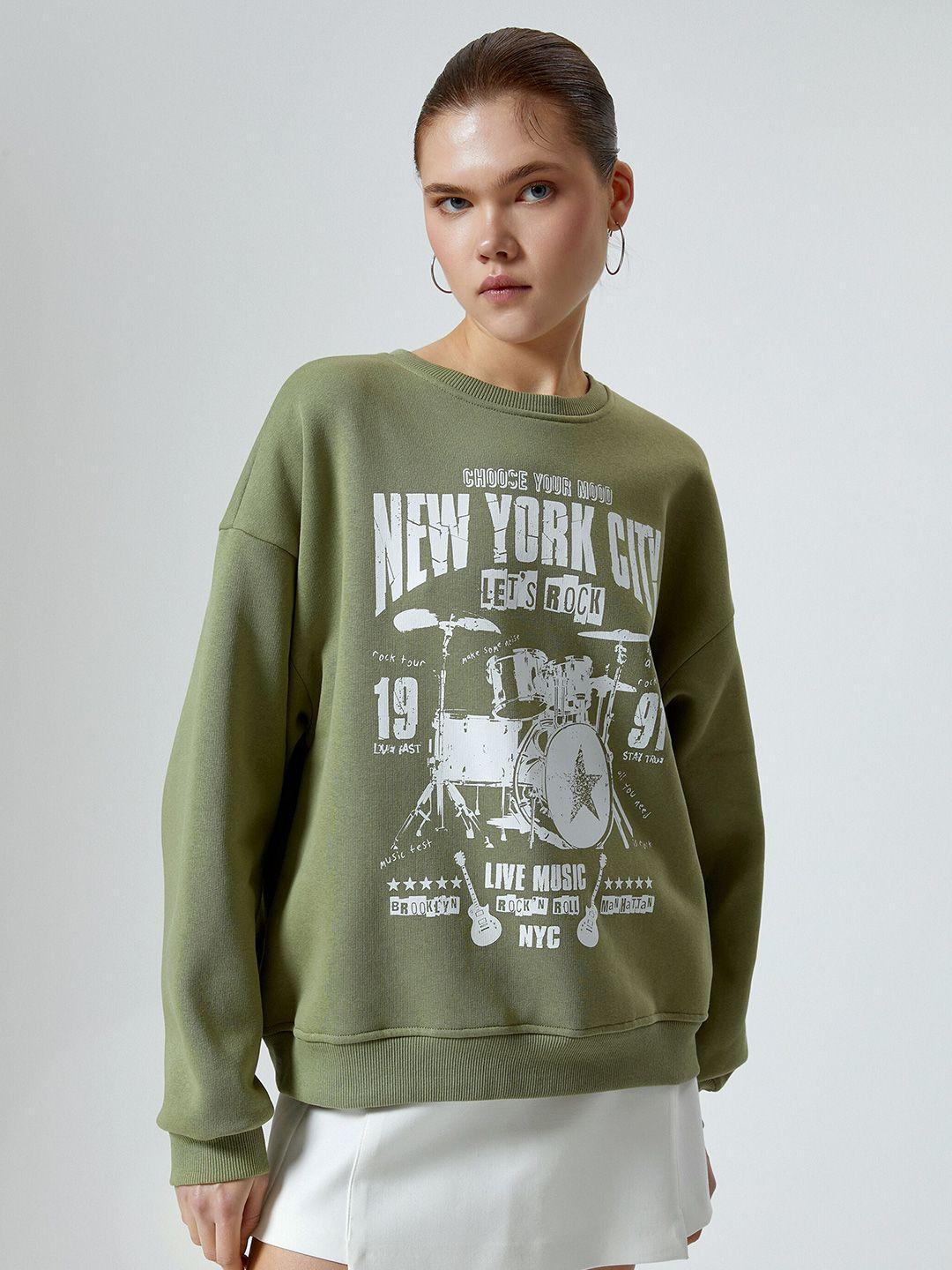 koton typography printed sweatshirt