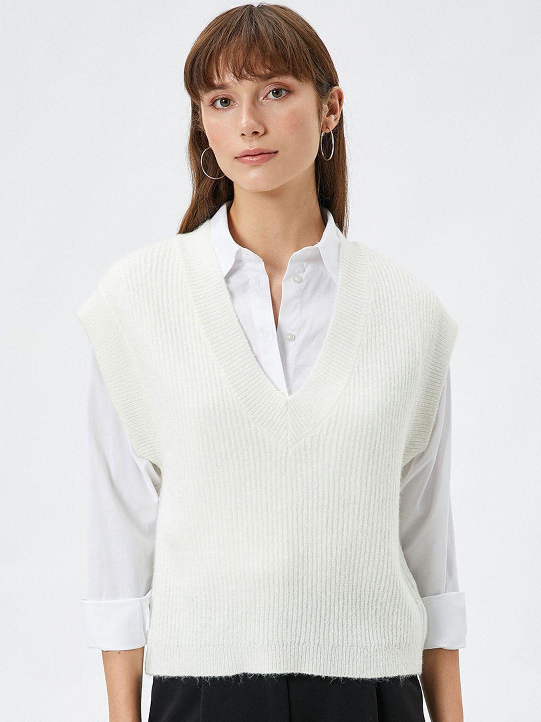 koton v-neck sweater vest