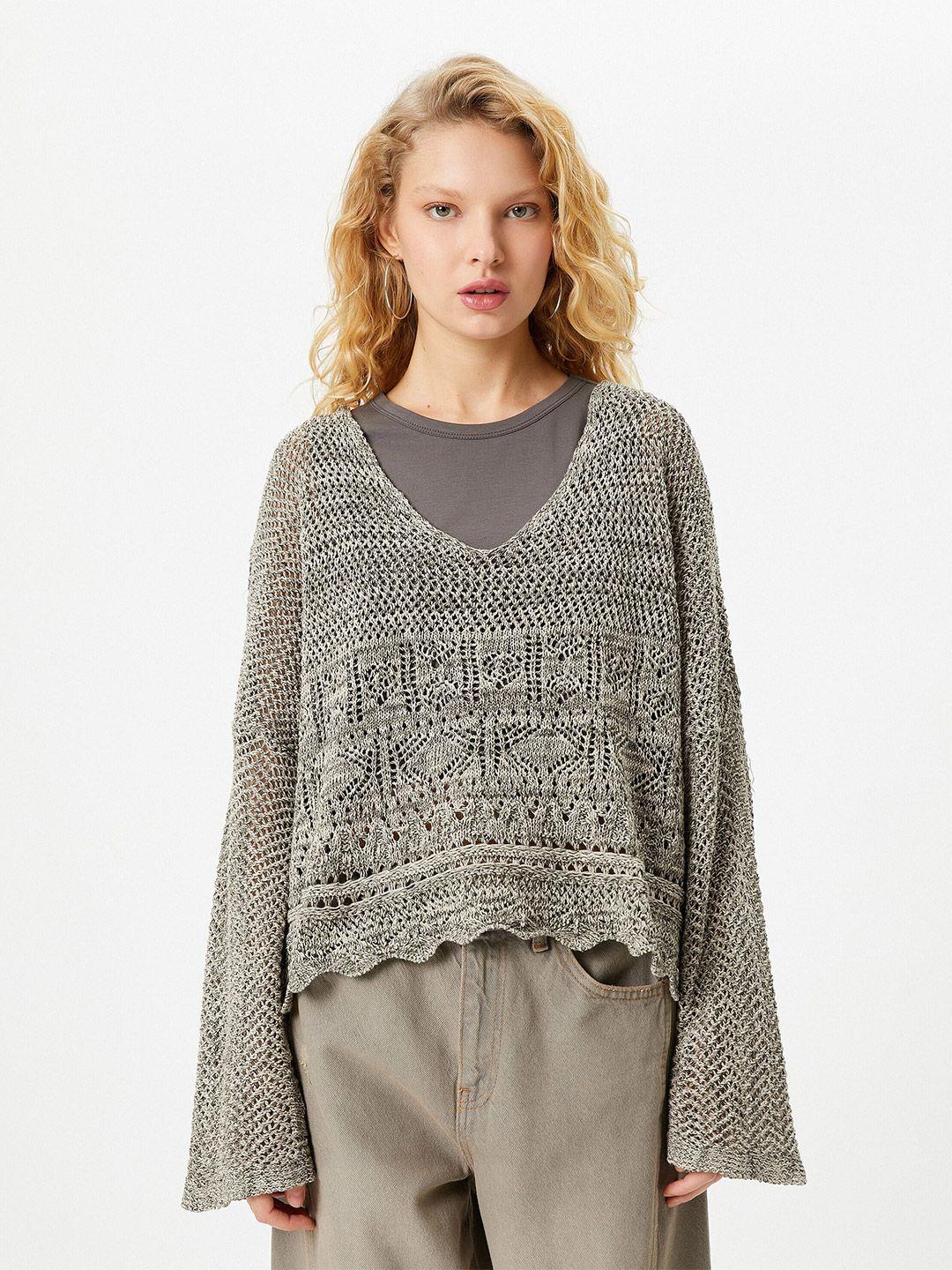 koton women cable knit pullover