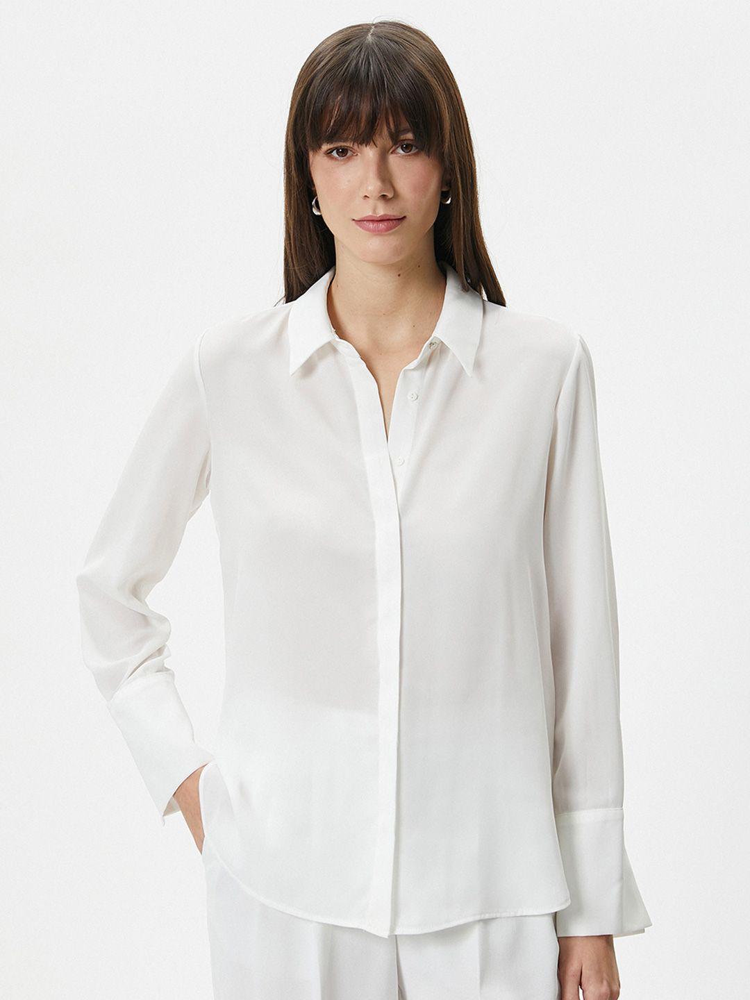 koton women opaque casual shirt