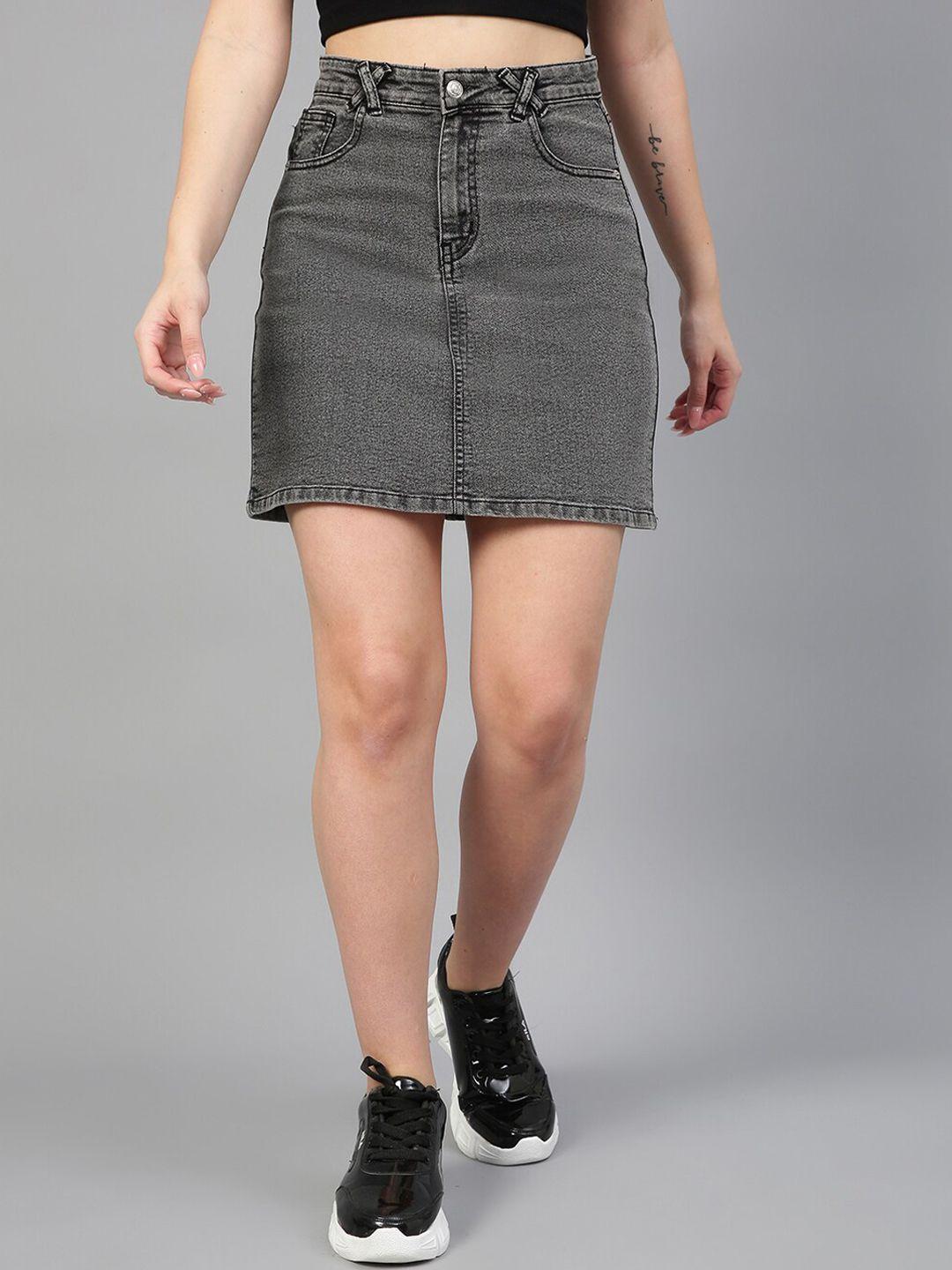 kotty a-line denim skirt