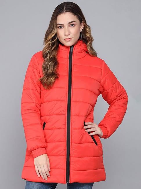 kotty coral hooded puffer jacket