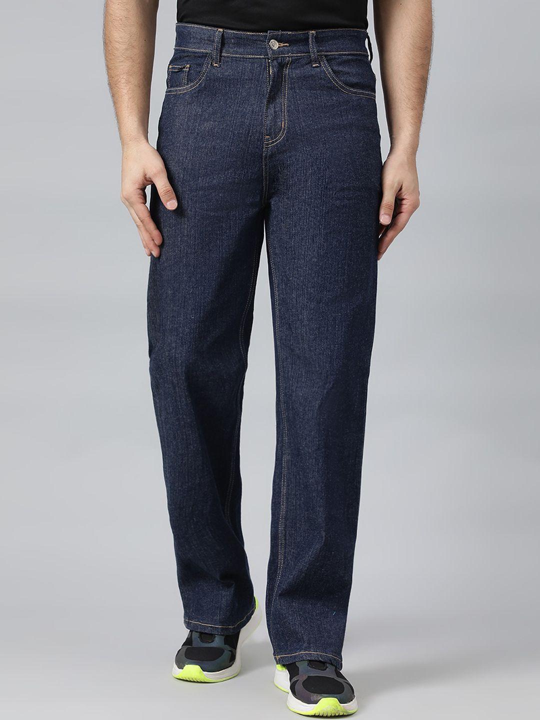 kotty men blue jean cotton low-rise stretchable jeans