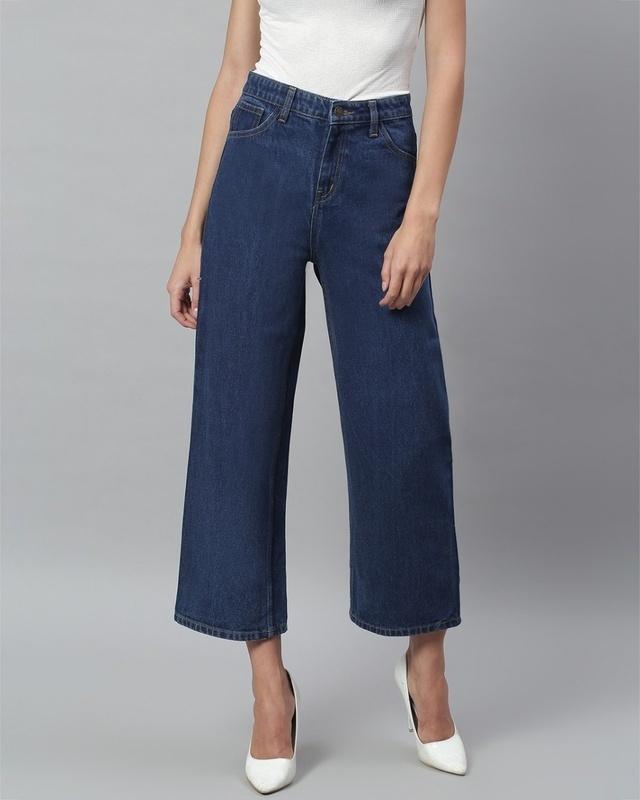 kotty women's blue mid-rise jeans