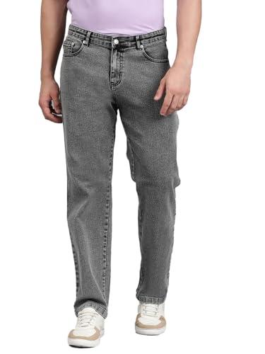 kotty men's regular mid rise grey jeans