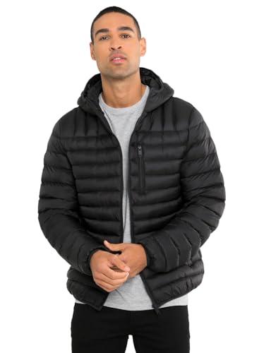 kotty men's solid regular puffer jacket