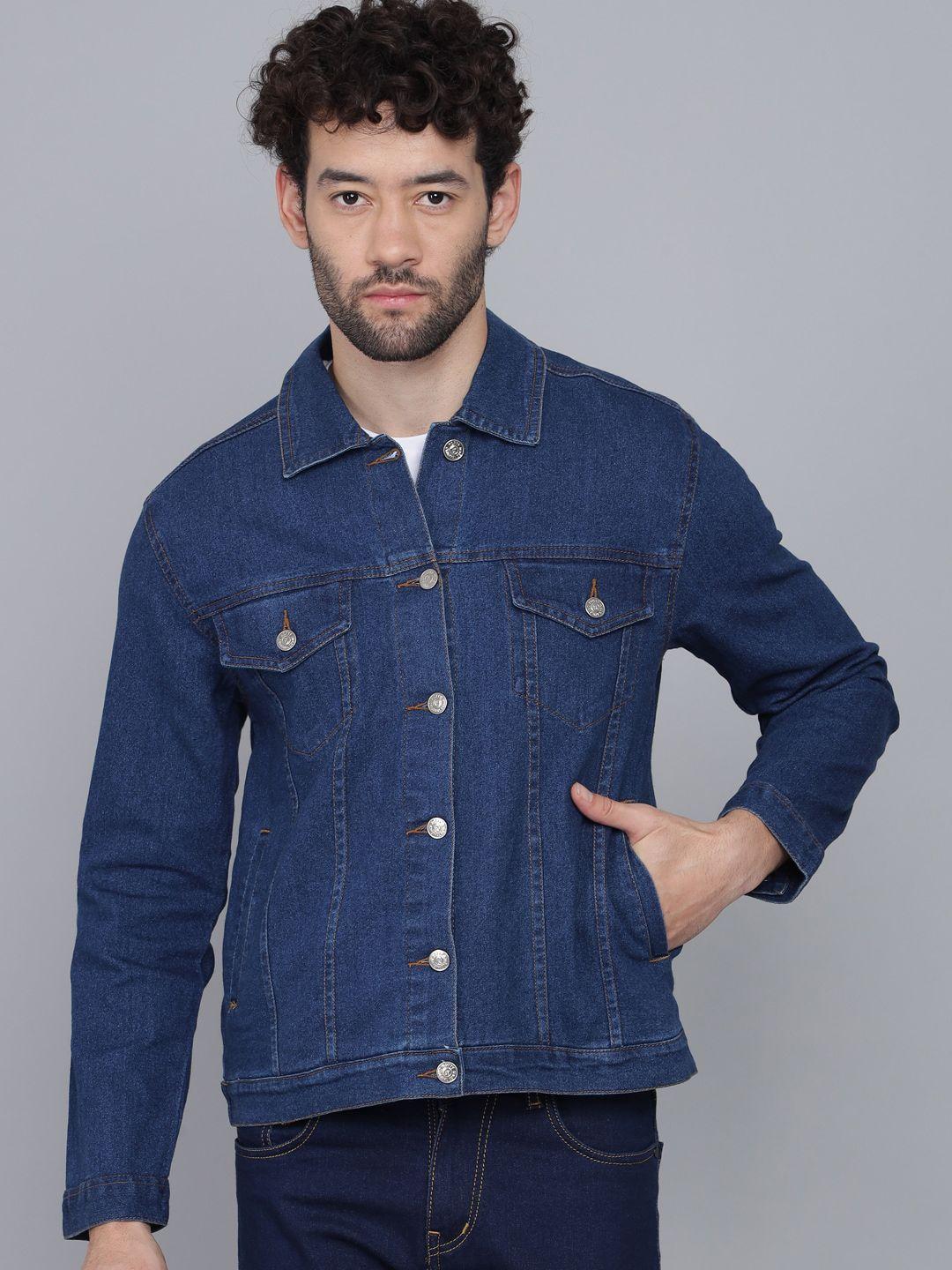 kotty men blue lightweight denim jacket