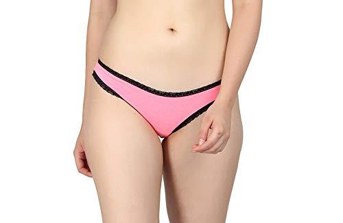 kotty pink solid cotton women panty (26,pink)