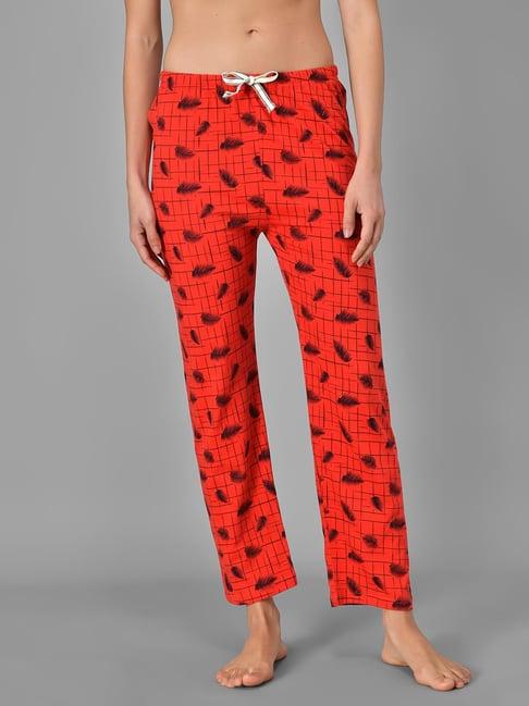 kotty red printed pyjamas