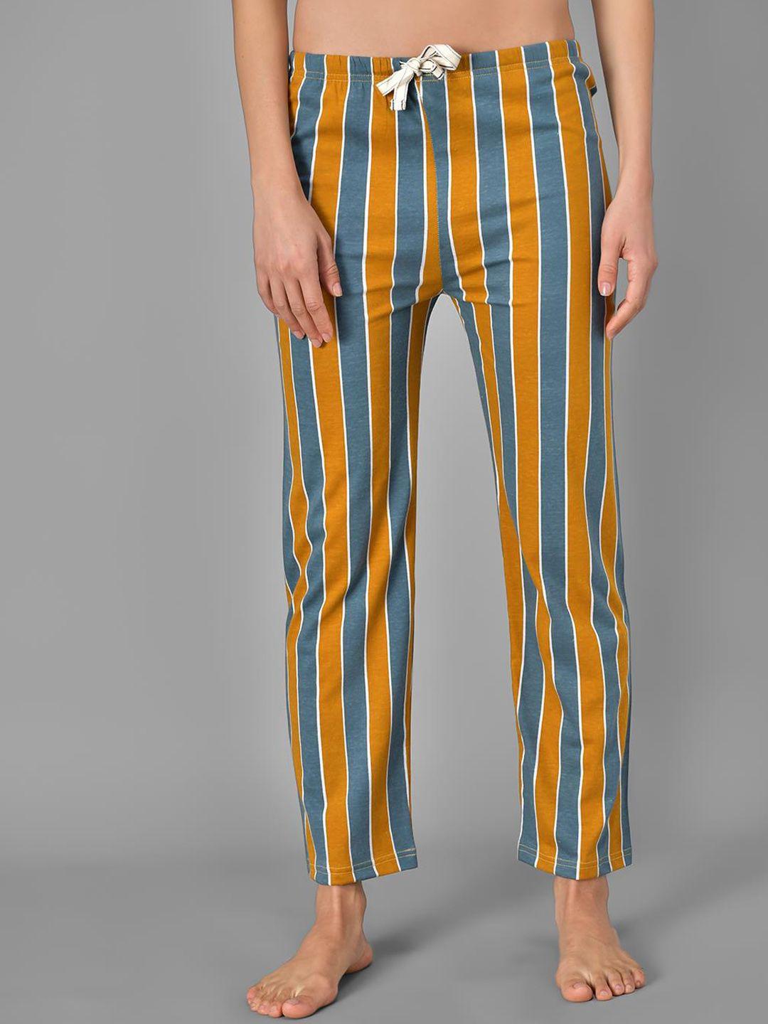 kotty striped cotton lounge pants