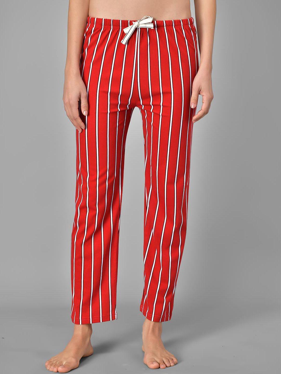 kotty striped cotton lounge pants