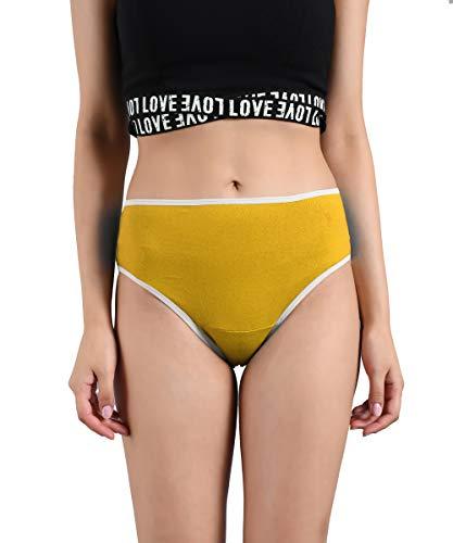 kotty yellow cotton lycra printed low rise women panty - kttwomenspanty144l