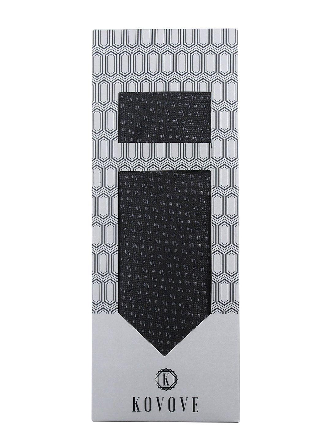 kovove black patterned accessory gift set