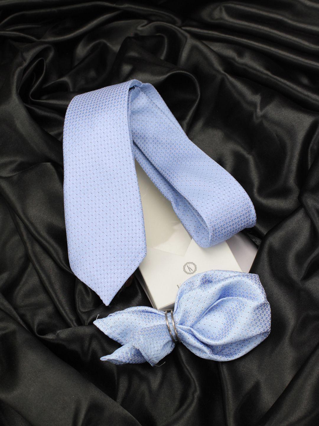 kovove men blue glorious polka dot accessory gift set
