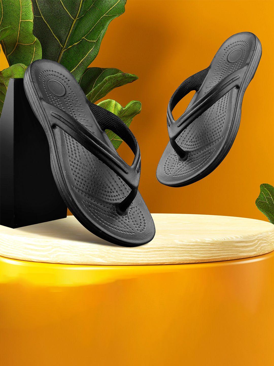 kraasa men textured thong flip-flops