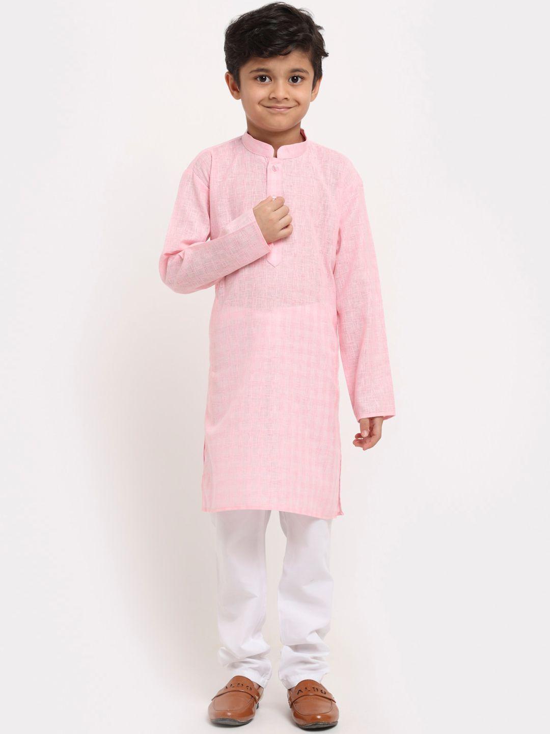 kraft india boys pink kurta