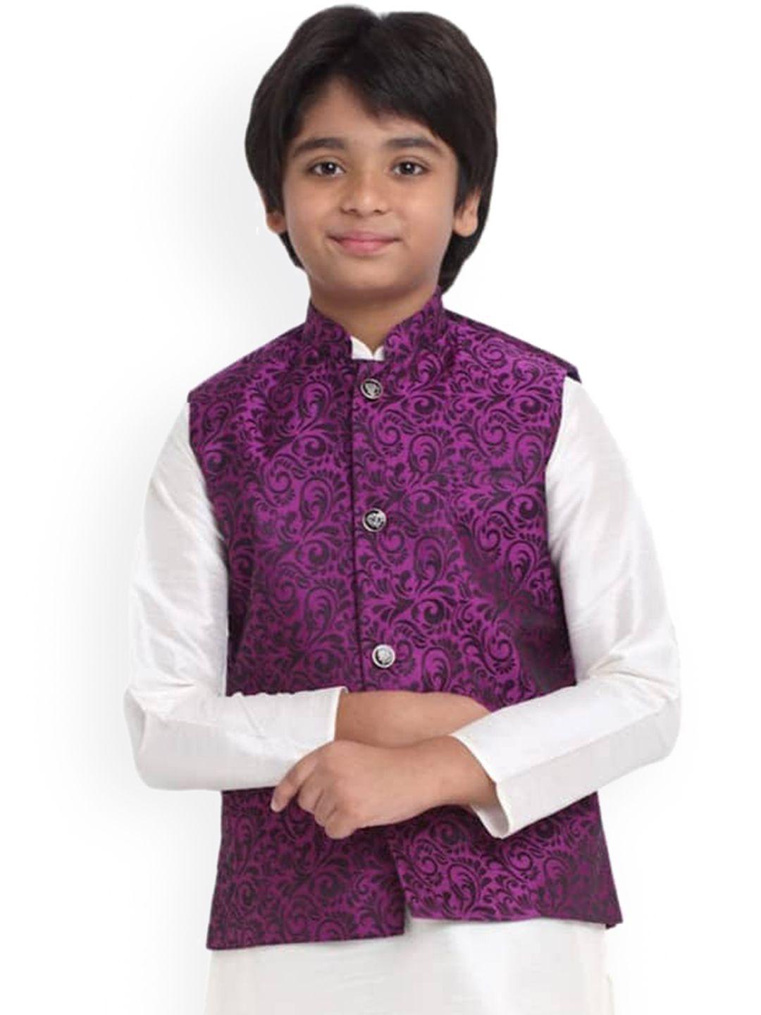 kraft india boys woven design nehru jackets
