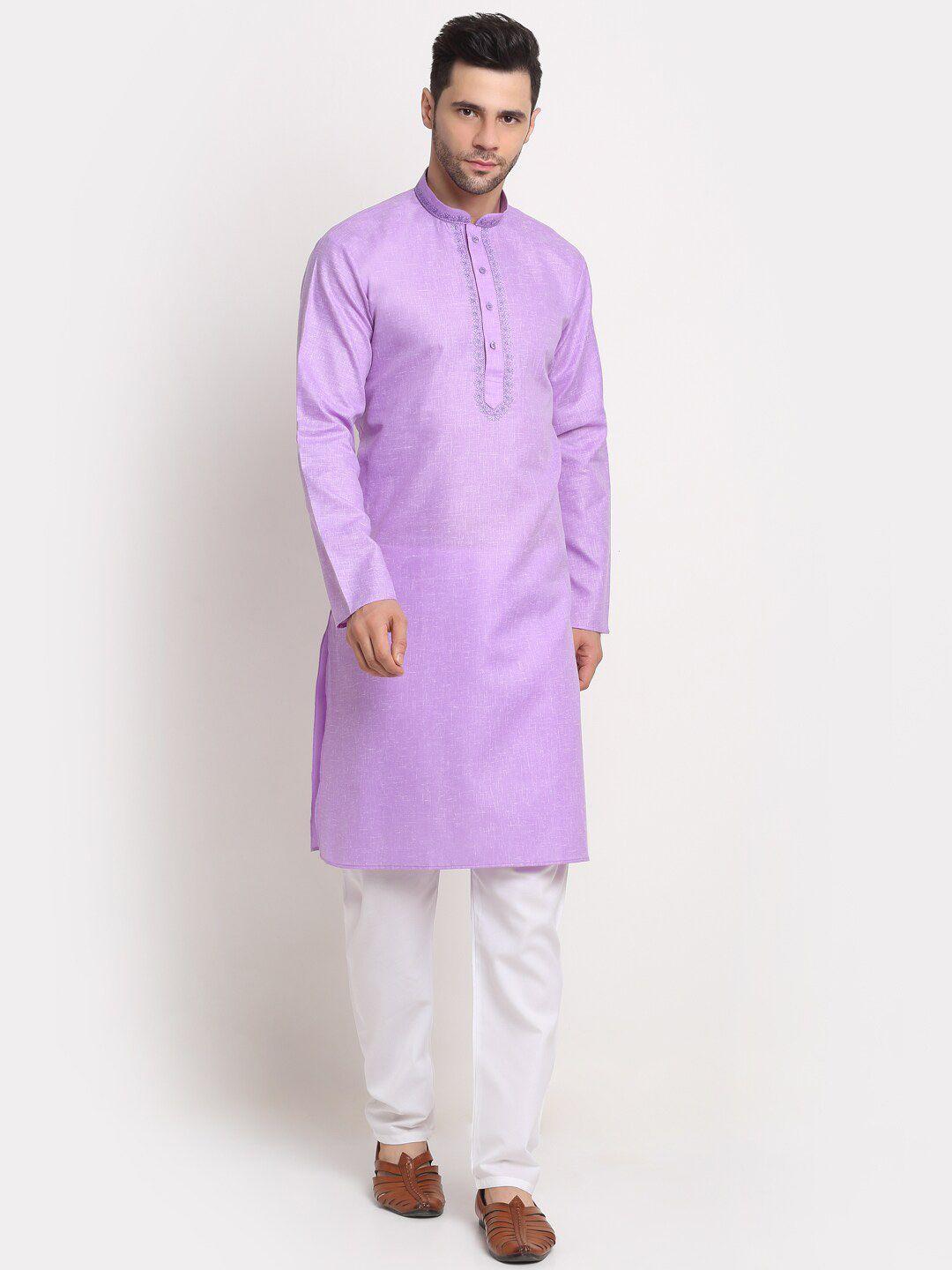 kraft india men pure cotton kurta with pyjamas