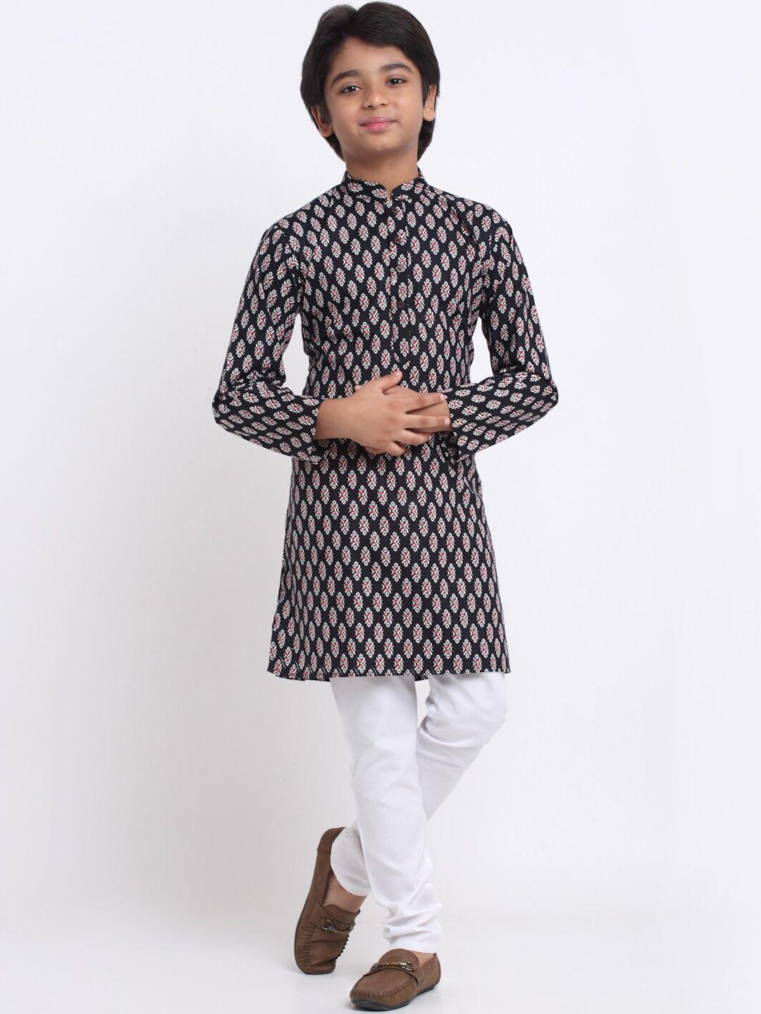 kraft india boys ethnic motifs printed cotton kurta