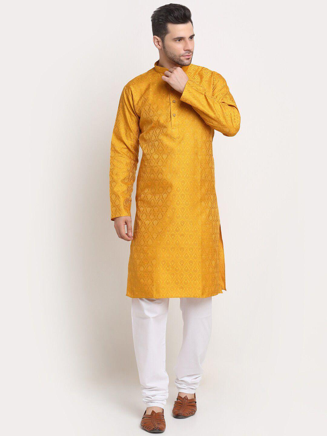 kraft india men ethnic motifs kurta with churidar