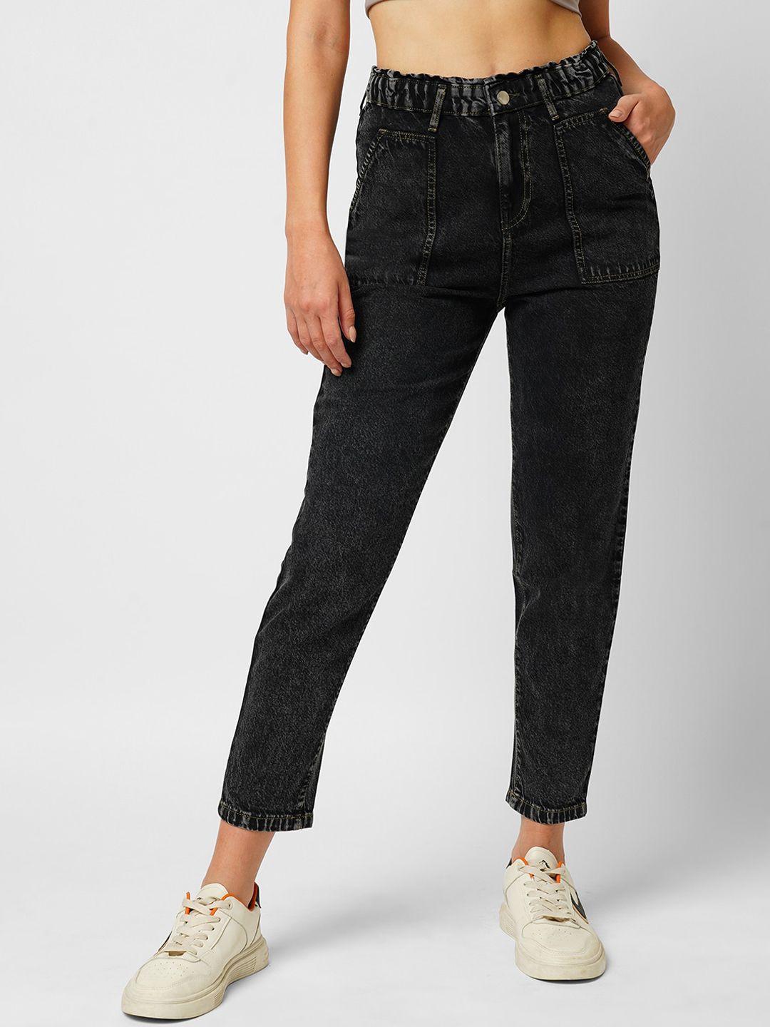 kraus jeans women relaxed fit high-rise stretchable jeans