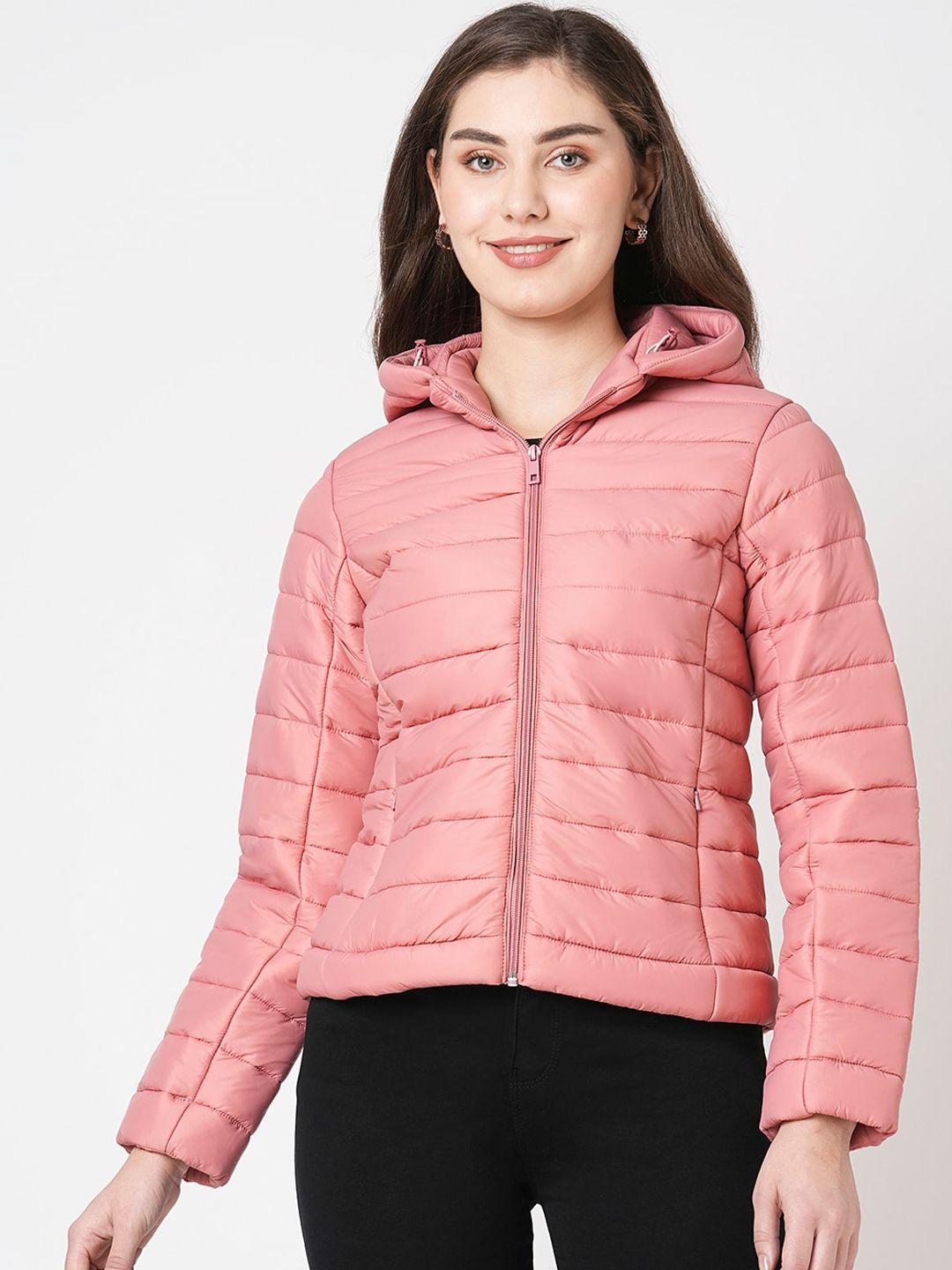 kraus jeans women puffer jacket with embroidered