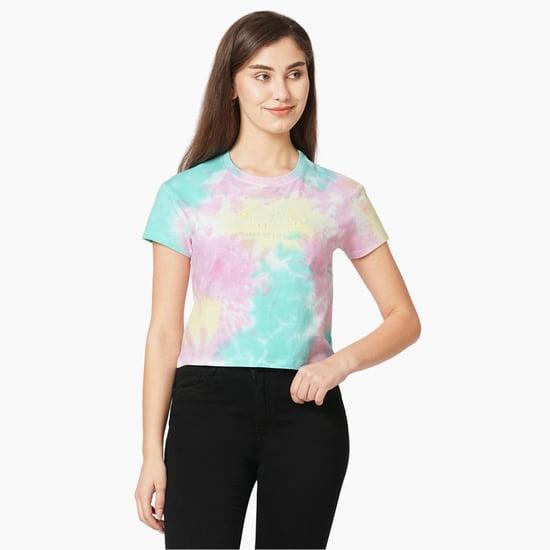 kraus women tie-dye printed t-shirt