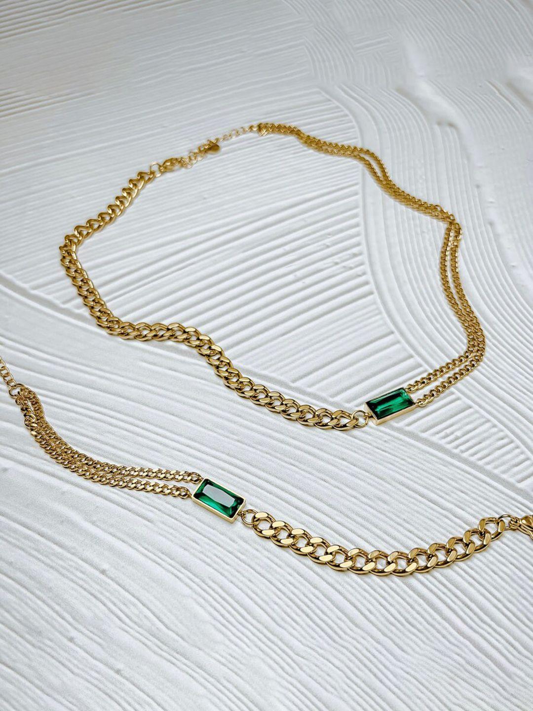 krelin gold-plated choker necklace
