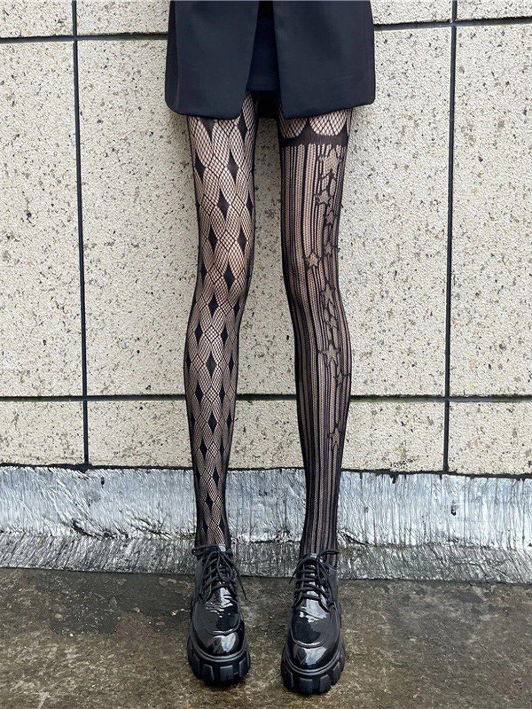 krelin self-design sheer stockings