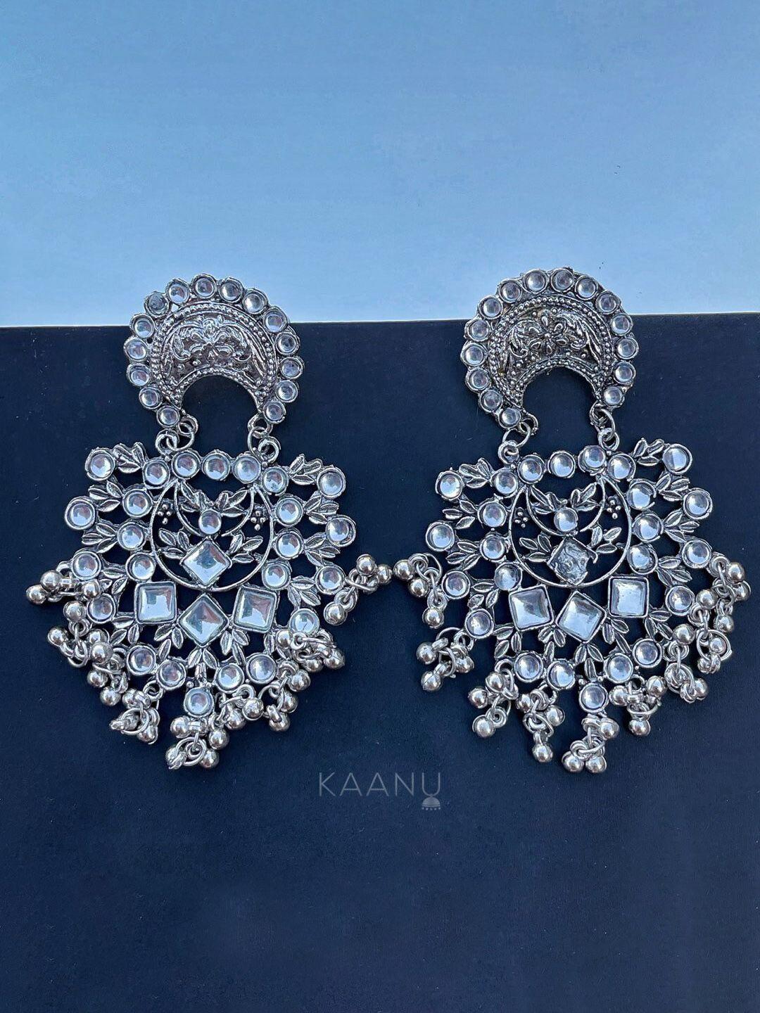 krelin silver-plated classic chandbalis earrings