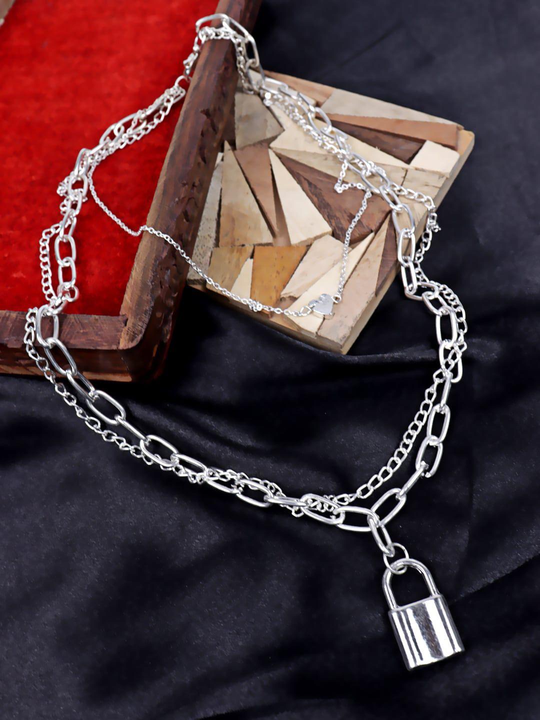 krelin silver-plated link necklace