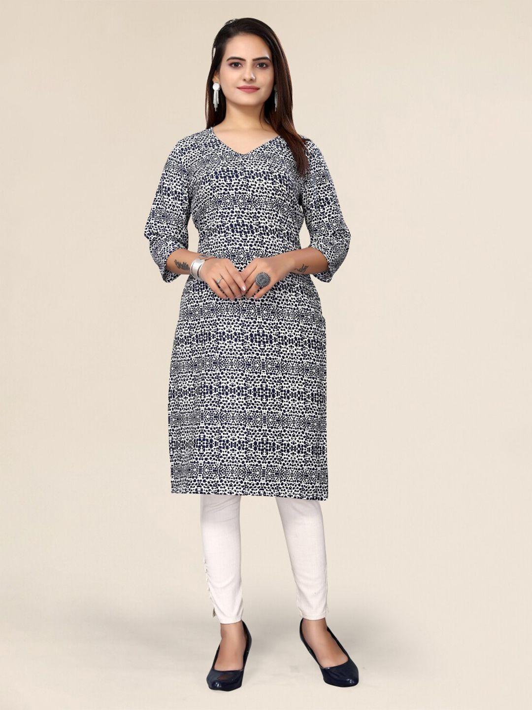 krimmple printed straight kurta