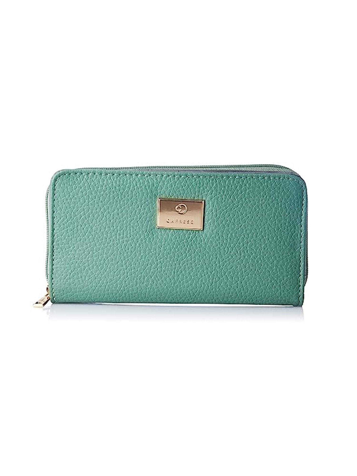 kristin zip around wallet medium dull green