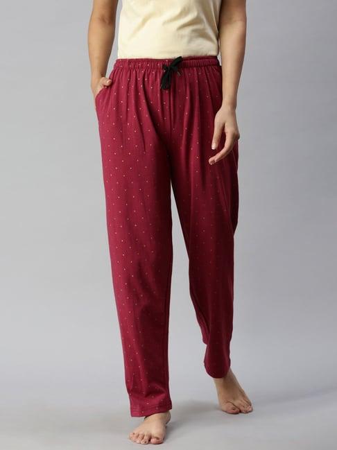 kryptic maroon printed pyjamas