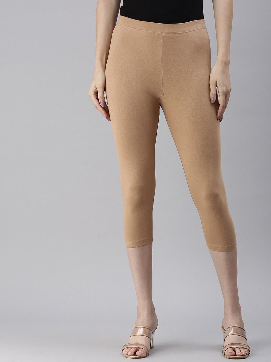 kryptic mid-rise cotton capri leggings