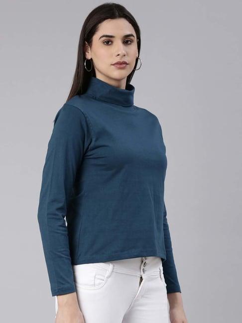 kryptic blue cotton t-shirt