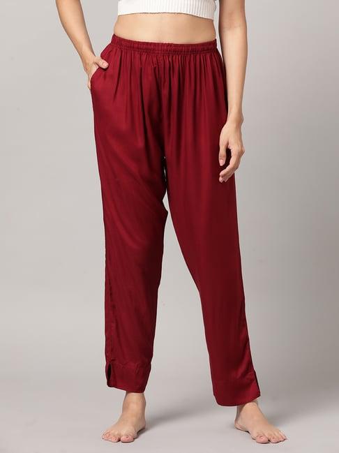 kryptic maroon lounge pants