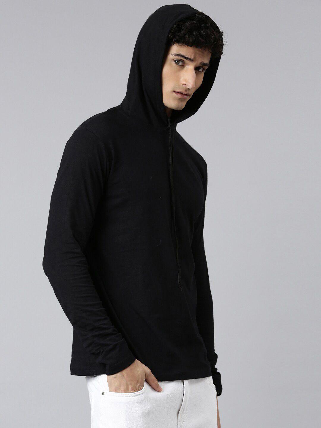 kryptic men pure cotton hood t-shirt