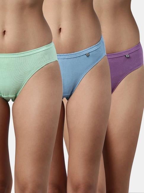 kryptic multicolor bikini panty - pack of 3