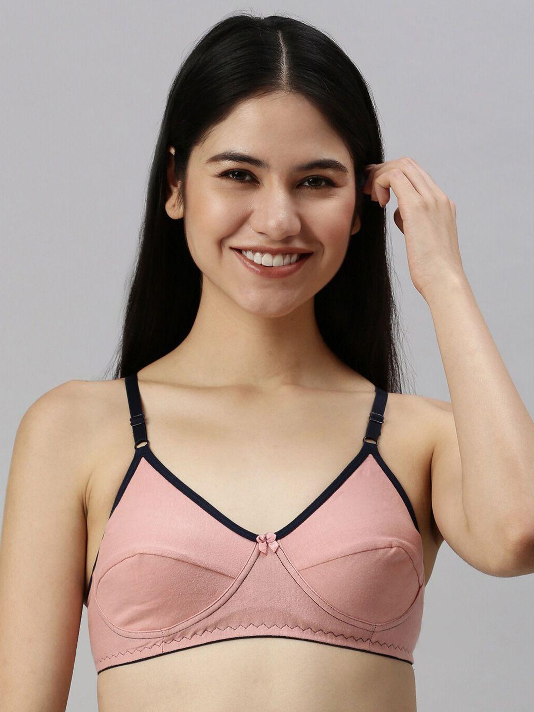 kryptic non padded medium coverage pure cotton all day comfort bra