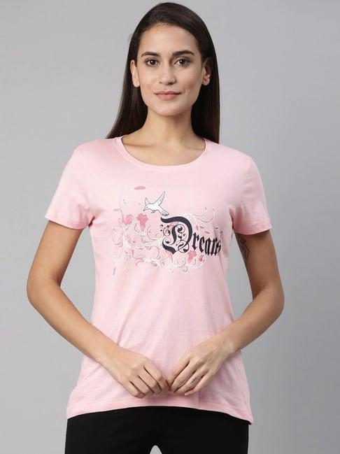 kryptic pink printed t-shirt