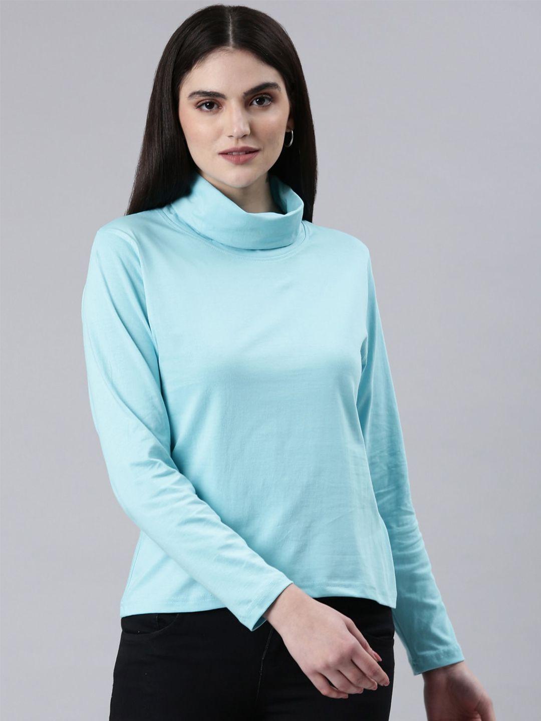 kryptic turtle neck cotton t shirt